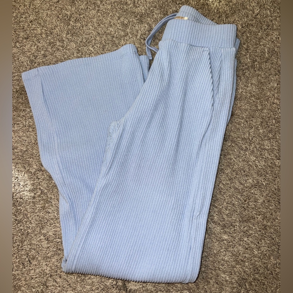 Abercrombie & Fitch Light Blue Ribbed Cozy Lounge Set XXS - Picture 7 of 12
